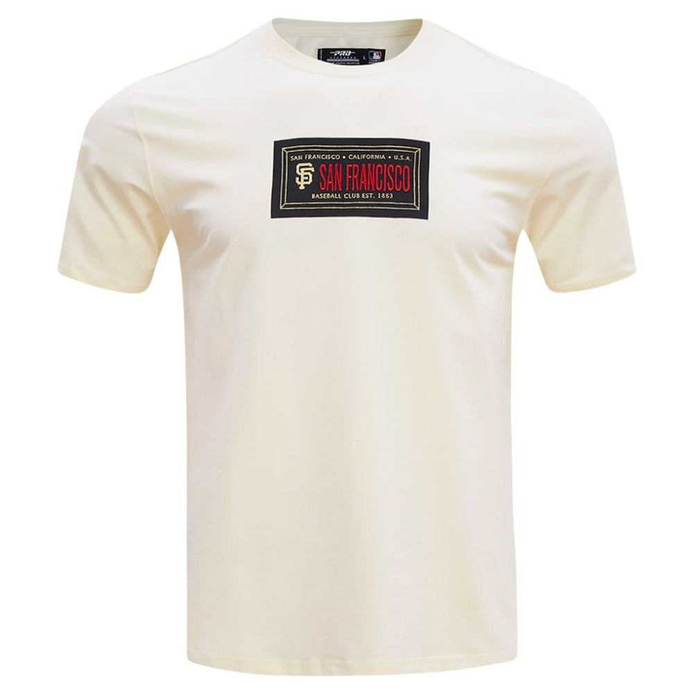 Cream San Francisco Giants Pro Standard Club Member Badge T-Shirt