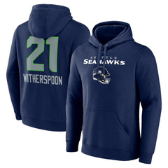 Devon Witherspoon  Team Wordmark Player Name & Number Pullover Hoodie - Seattle Seahawks Hoodies