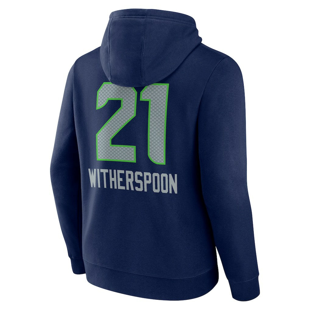 Devon Witherspoon  Team Wordmark Player Name & Number Pullover Hoodie - Seattle Seahawks Hoodies