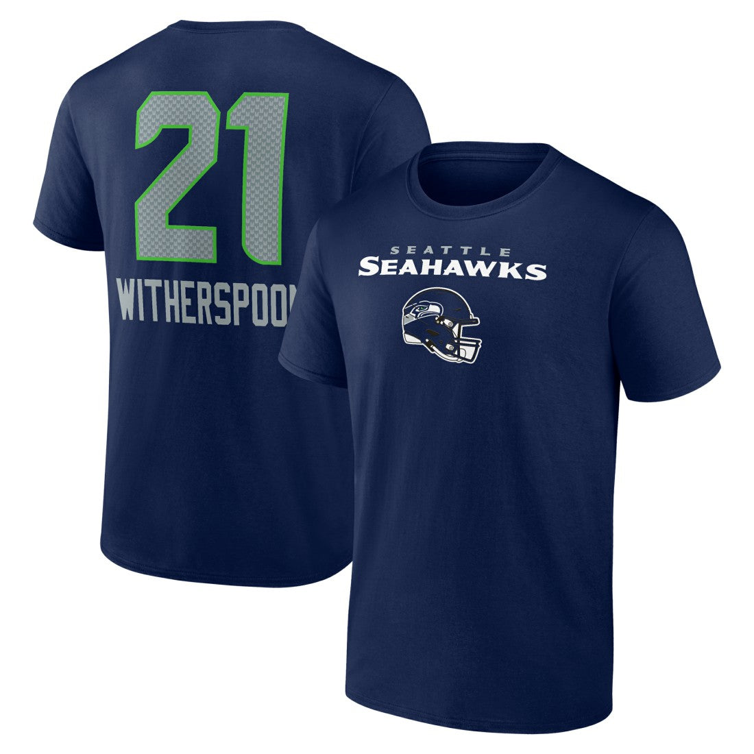 Devon Witherspoon  Team Wordmark Player Name & Number T-Shirt - Seattle Seahawks T-shirts