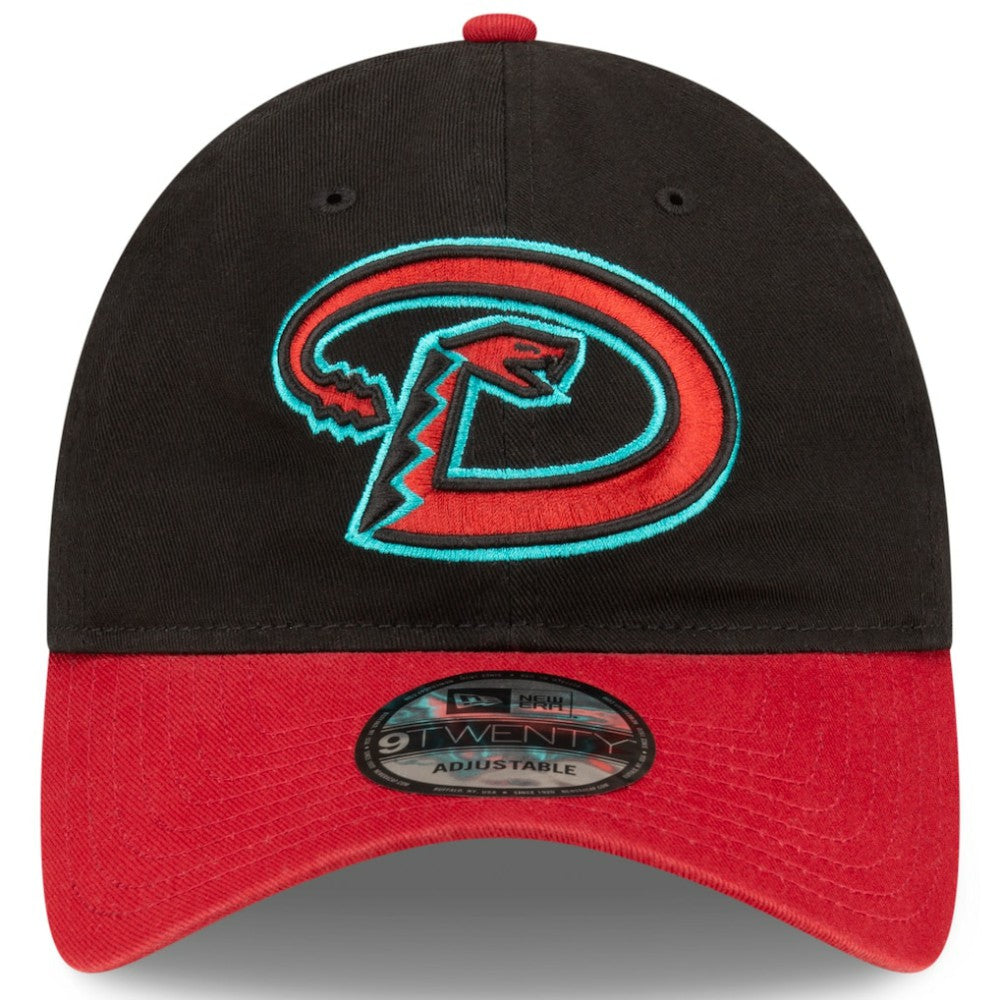 Black/Red Arizona Diamondbacks New Era Road Replica Core Classic 9TWENTY Adjustable Hat