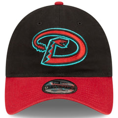 Black/Red Arizona Diamondbacks New Era Road Replica Core Classic 9TWENTY Adjustable Hat