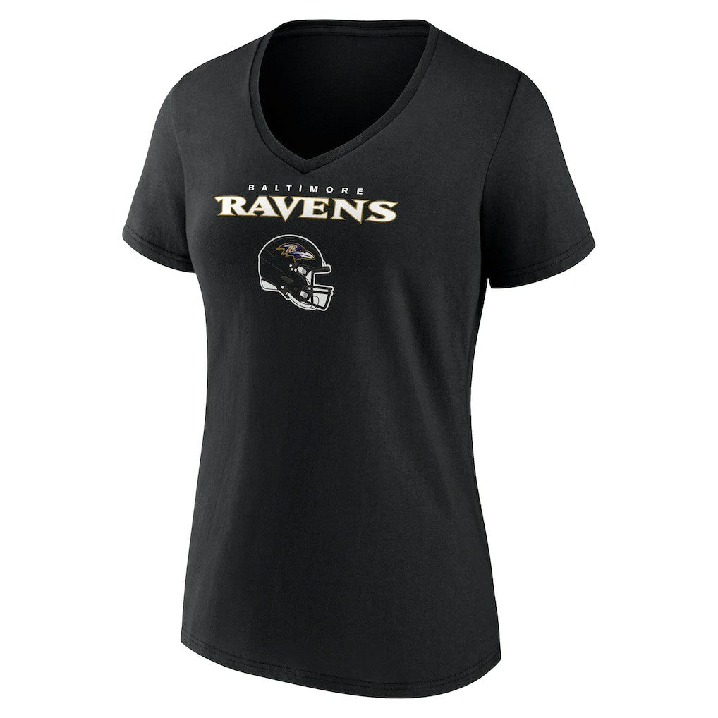 Roquan Smith  Women's Team Wordmark Player Name & Number V-Neck T-Shirt - Baltimore Ravens T-shirts