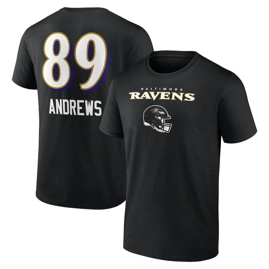 Mark Andrews  Team Wordmark Player Name & Number T-Shirt - Baltimore Ravens T-shirts