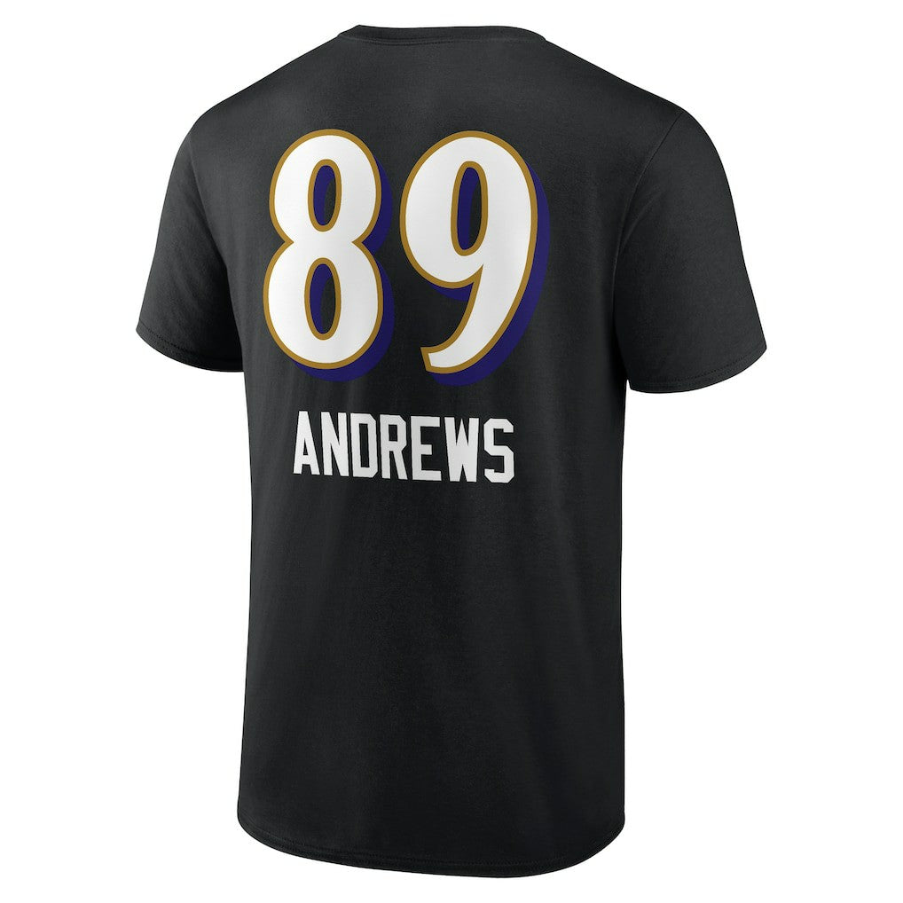 Mark Andrews  Team Wordmark Player Name & Number T-Shirt - Baltimore Ravens T-shirts