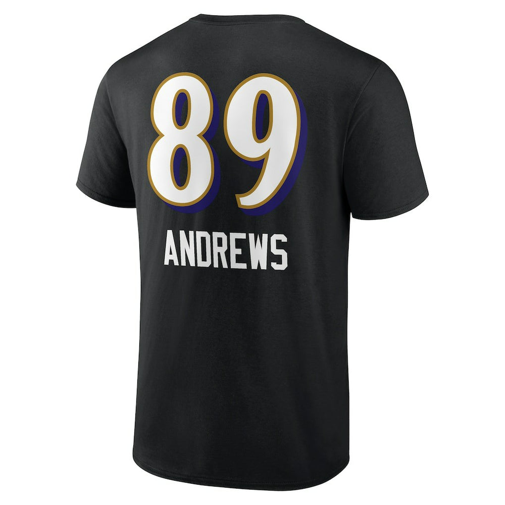 Mark Andrews  Team Wordmark Player Name & Number T-Shirt - Baltimore Ravens T-shirts