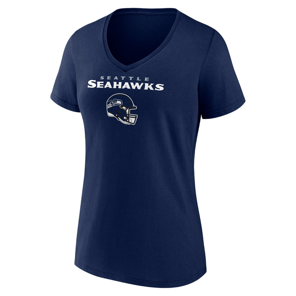 Jaxon Smith-Njigba  Women's Team Wordmark Player Name & Number V-Neck T-Shirt - Seattle Seahawks T-shirts