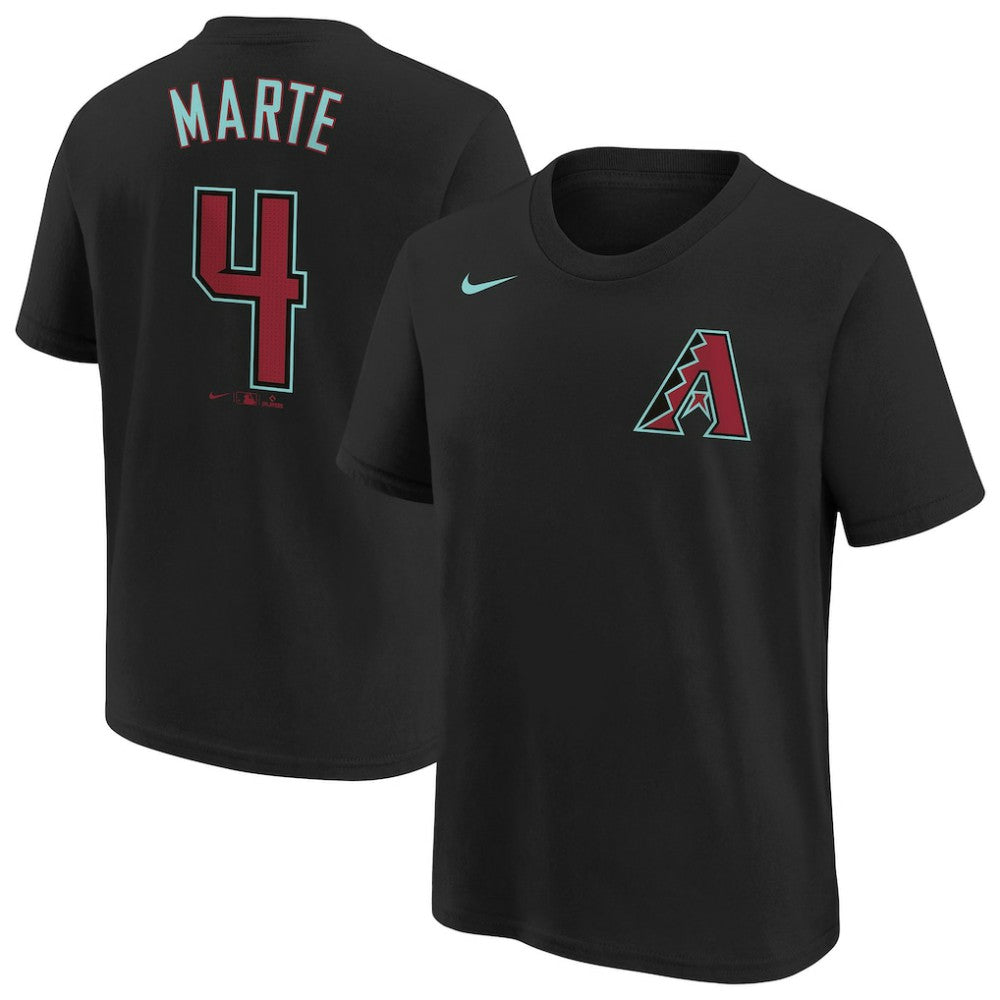 Black Ketel Marte Arizona Diamondbacks Nike Youth Name & Number T-Shirt