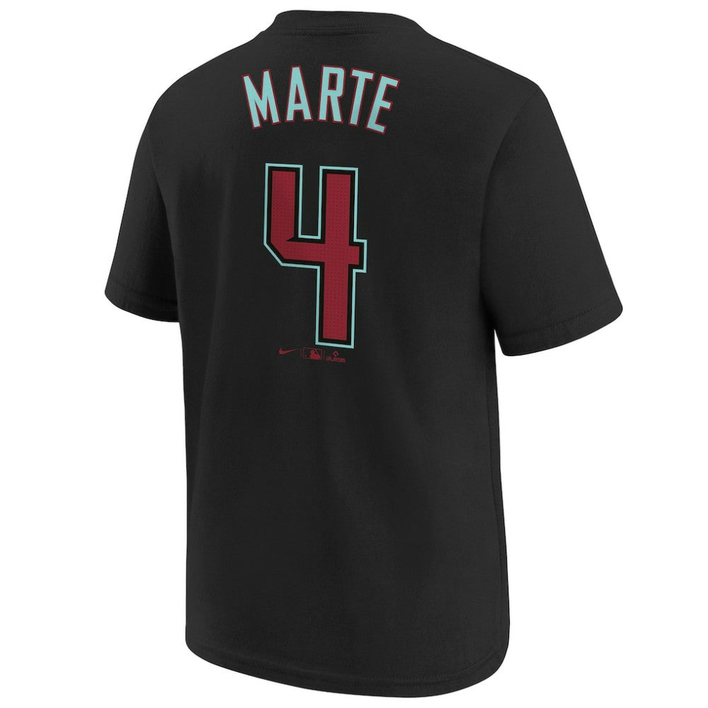 Black Ketel Marte Arizona Diamondbacks Nike Youth Name & Number T-Shirt