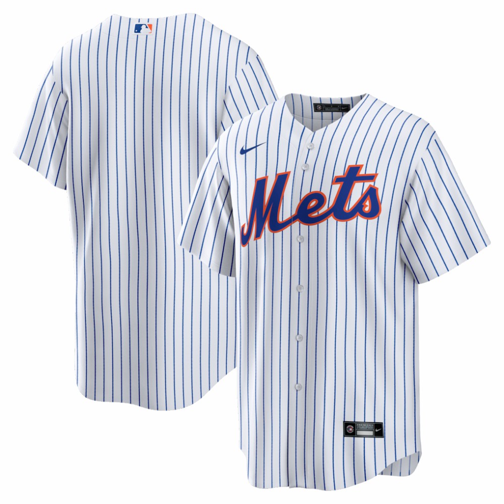 White New York Mets Nike Home Big & Tall Replica Jersey