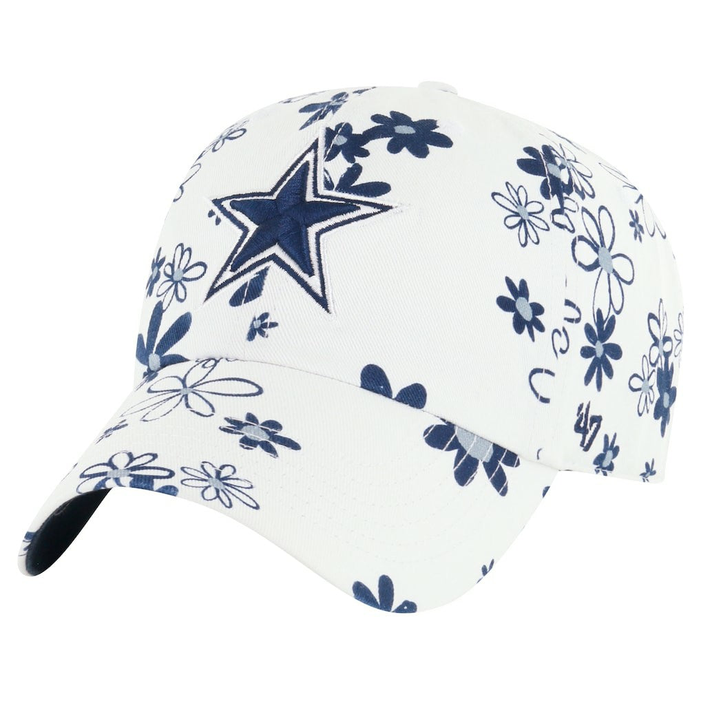 '47 Girls Youth Daisy Delight Clean Up Adjustable Hat - Dallas Cowboys Hats