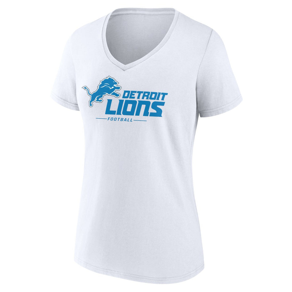 Women's Lock Up V-Neck T-Shirt - Detroit Lions T-shirts