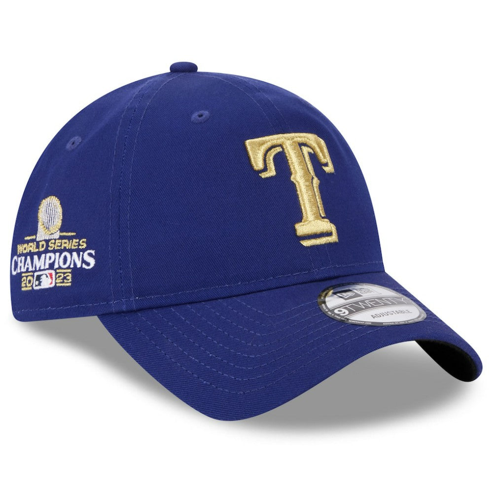 Royal Texas Rangers New Era 2024 Gold Collection 9TWENTY Adjustable Hat