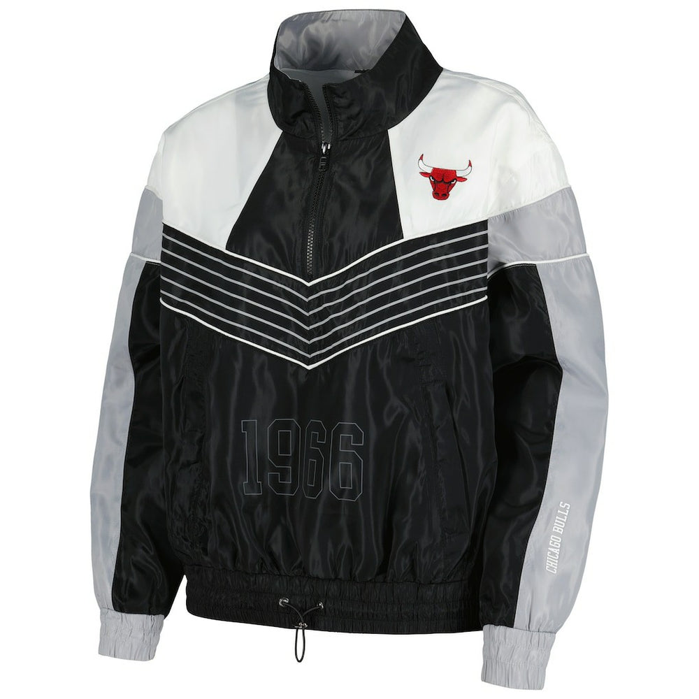 Chicago Bulls The Wild Collective Women's Courtside Half-Zip Track Jacket