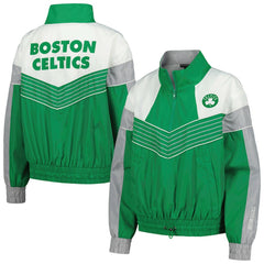 Boston Celtics The Wild Collective Women's Courtside Half-Zip Track Jacket