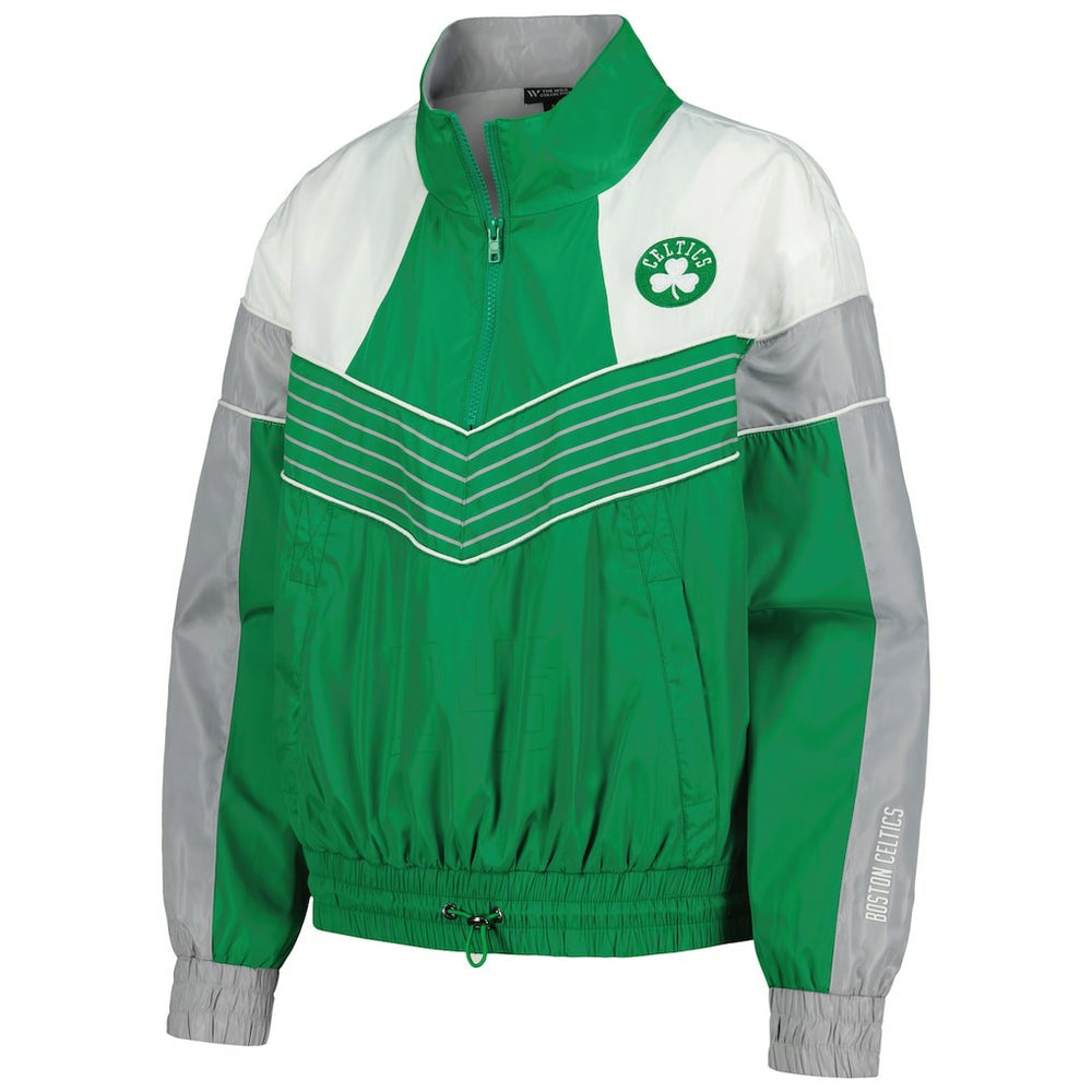 Boston Celtics The Wild Collective Women's Courtside Half-Zip Track Jacket