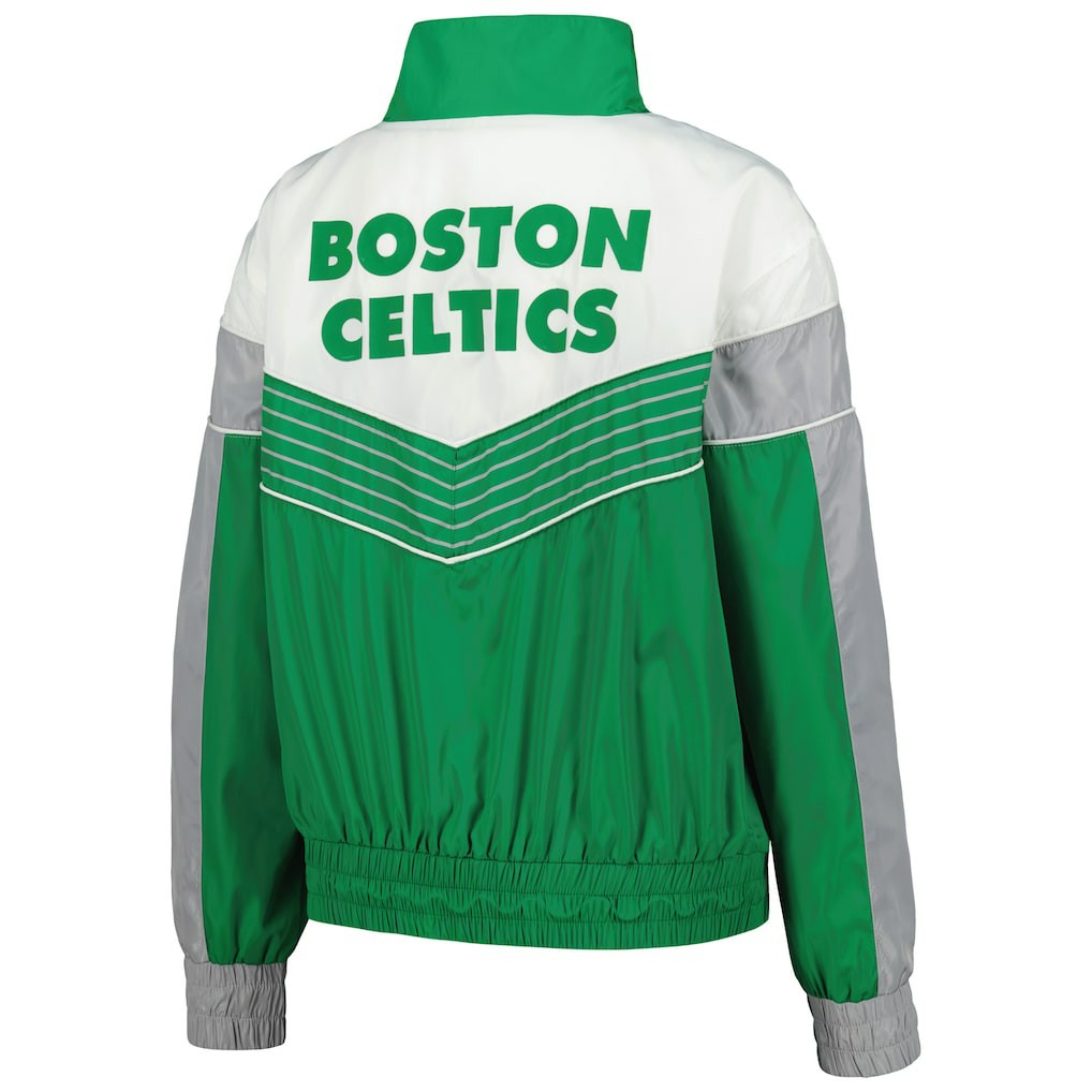 Boston Celtics The Wild Collective Women's Courtside Half-Zip Track Jacket