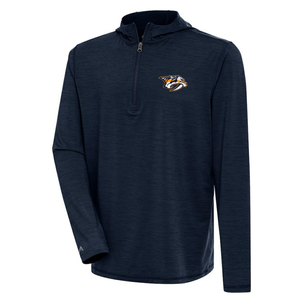 NHL Nashville Predators Antigua Tidy Quarter-Zip Pullover Hoodie