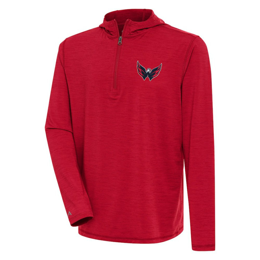 NHL Washington Capitals Antigua Tidy Quarter-Zip Pullover Hoodie