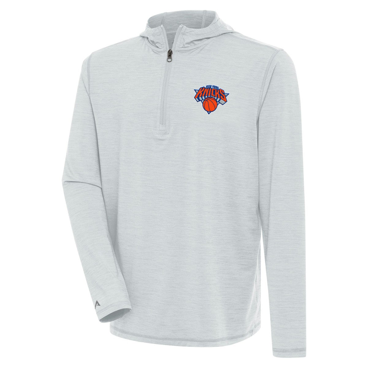 New York Knicks Antigua Tidy Quarter-Zip Lightweight Pullover Top