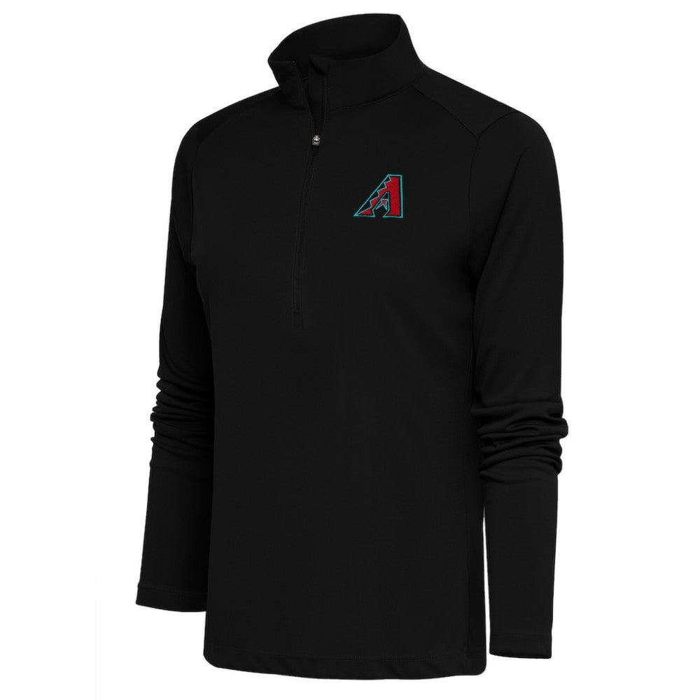 Zip Pullover Top Arizona Diamondbacks Antigua Women's  Tribute Half-Zip Pullover Top – Black