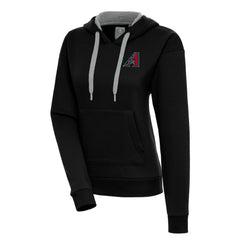 Black Arizona Diamondbacks Antigua Women's  Victory Pullover Hoodie – Black