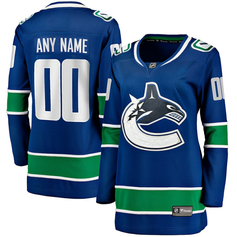 NHL Vancouver Canucks Fanatics Women's Breakaway Custom Jersey