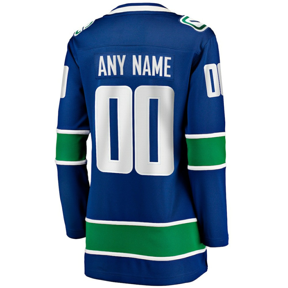 NHL Vancouver Canucks Fanatics Women's Breakaway Custom Jersey