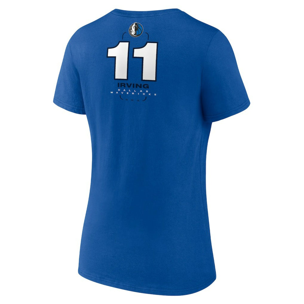 Kyrie Irving Dallas Mavericks Women's Behind The Back Name & Number V-Neck T-Shirt sale