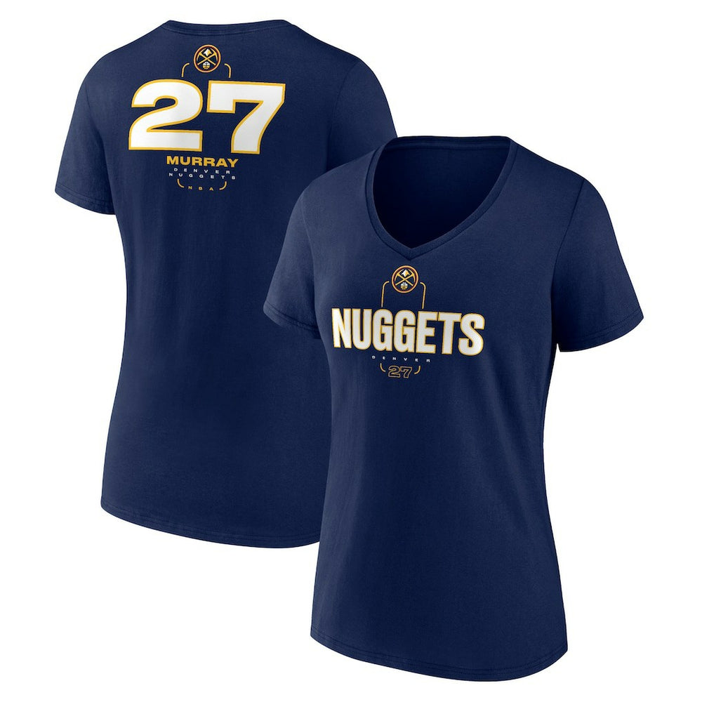 Jamal Murray Denver Nuggets Women's Behind The Back Name & Number V-Neck T-Shirt sale