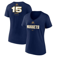 Nikola Jokic Denver Nuggets Women's Behind The Back Name & Number V-Neck T-Shirt sale