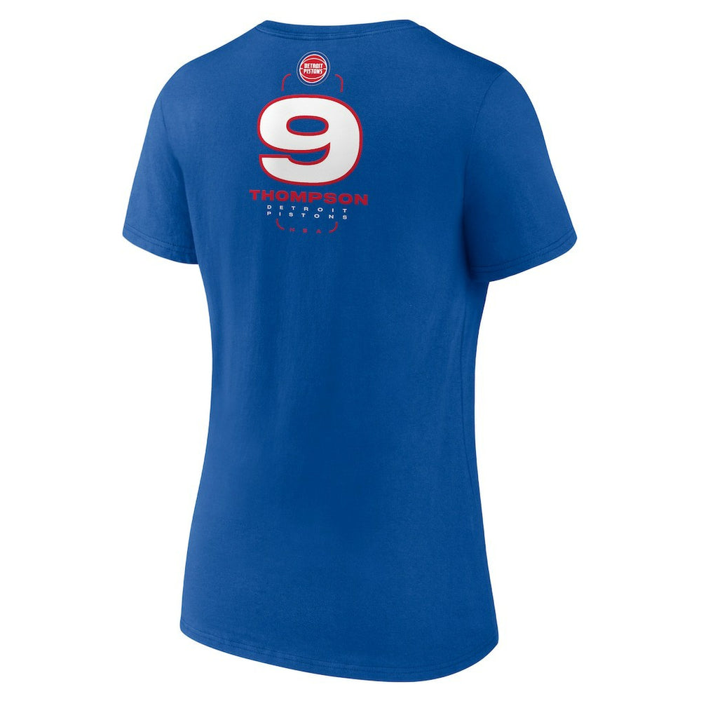 Ausar Thompson Detroit Pistons Women's Behind The Back Name & Number V-Neck T-Shirt sale