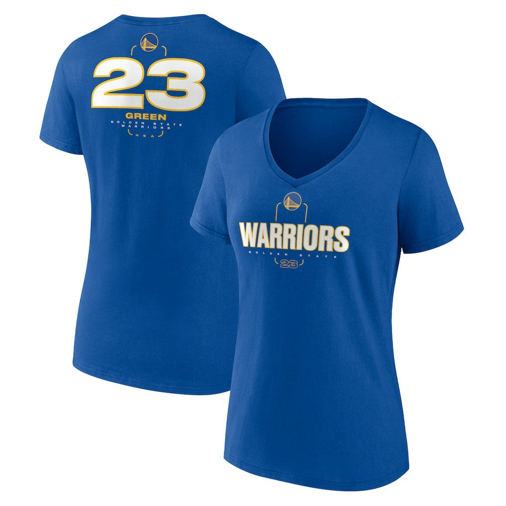 Draymond Green Golden State Warriors Women's Behind The Back Name & Number V-Neck T-Shirt sale