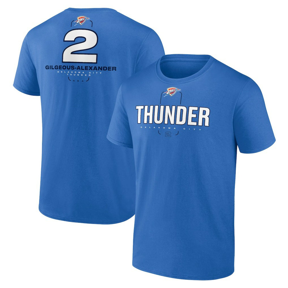 Shai Gilgeous-Alexander Oklahoma City Thunder Behind The Back Name & Number T-Shirt