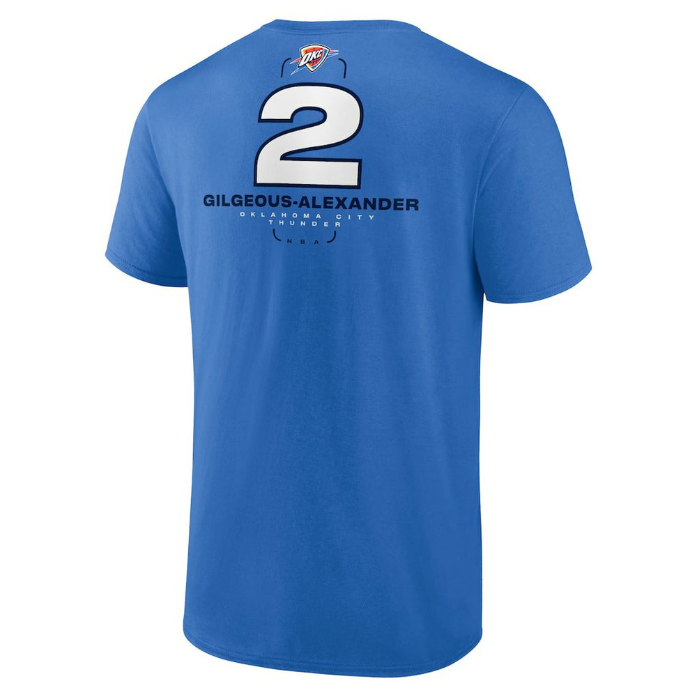Shai Gilgeous-Alexander Oklahoma City Thunder Behind The Back Name & Number T-Shirt