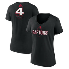 Scottie Barnes Toronto Raptors Women's Behind The Back Name & Number V-Neck T-Shirt