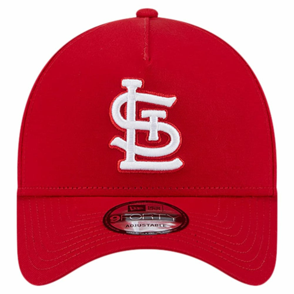 Red St. Louis Cardinals New Era Team Color A-Frame 9FORTY Adjustable Hat