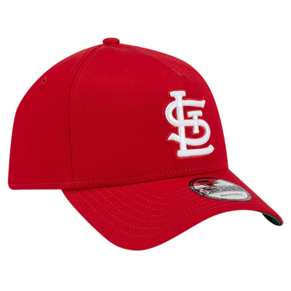 Red St. Louis Cardinals New Era Team Color A-Frame 9FORTY Adjustable Hat
