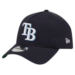 Navy Tampa Bay Rays New Era Team Color A-Frame 9FORTY Adjustable Hat