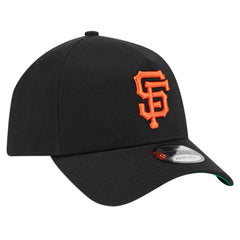 Black San Francisco Giants New Era Team Color A-Frame 9FORTY Adjustable Hat