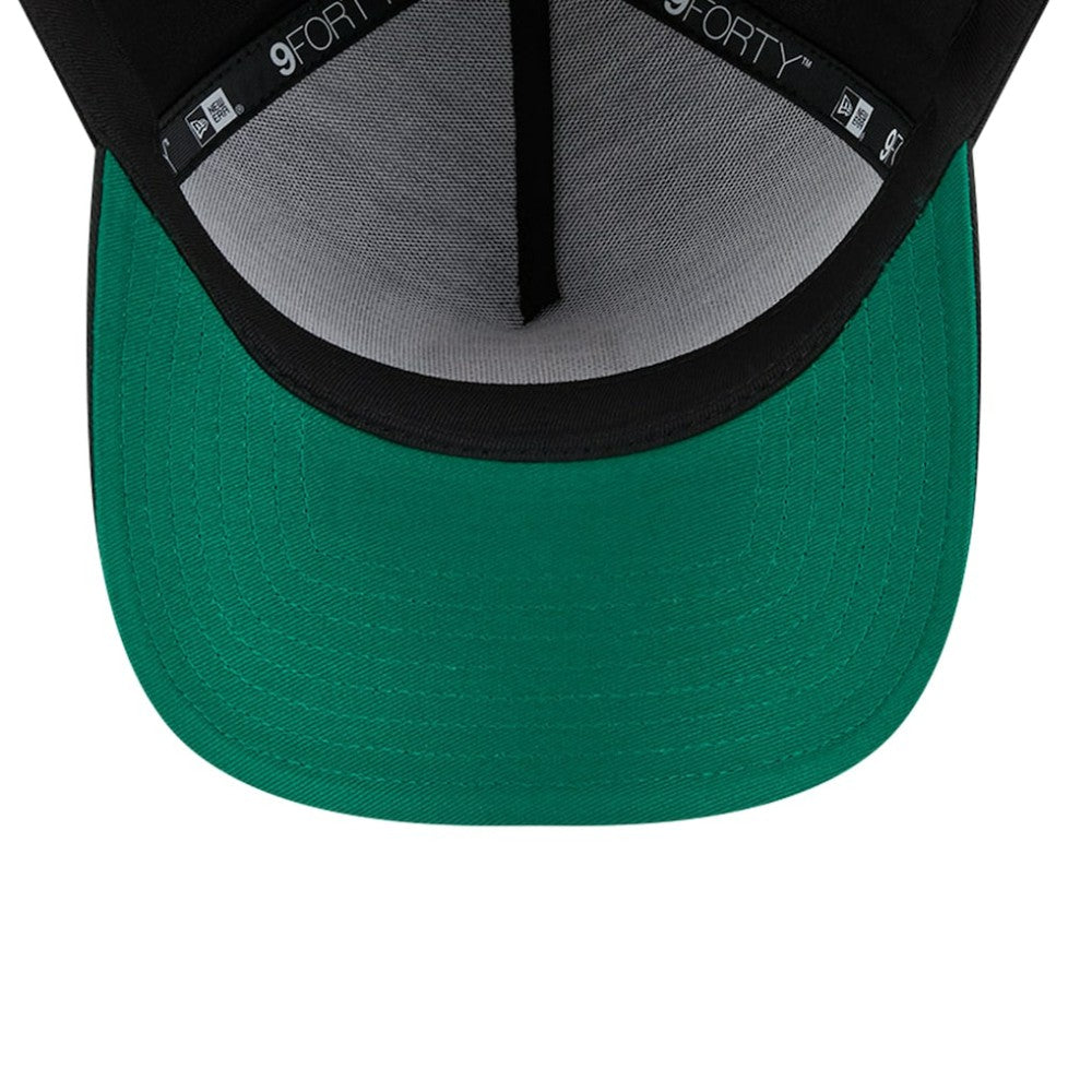 Black San Francisco Giants New Era Team Color A-Frame 9FORTY Adjustable Hat