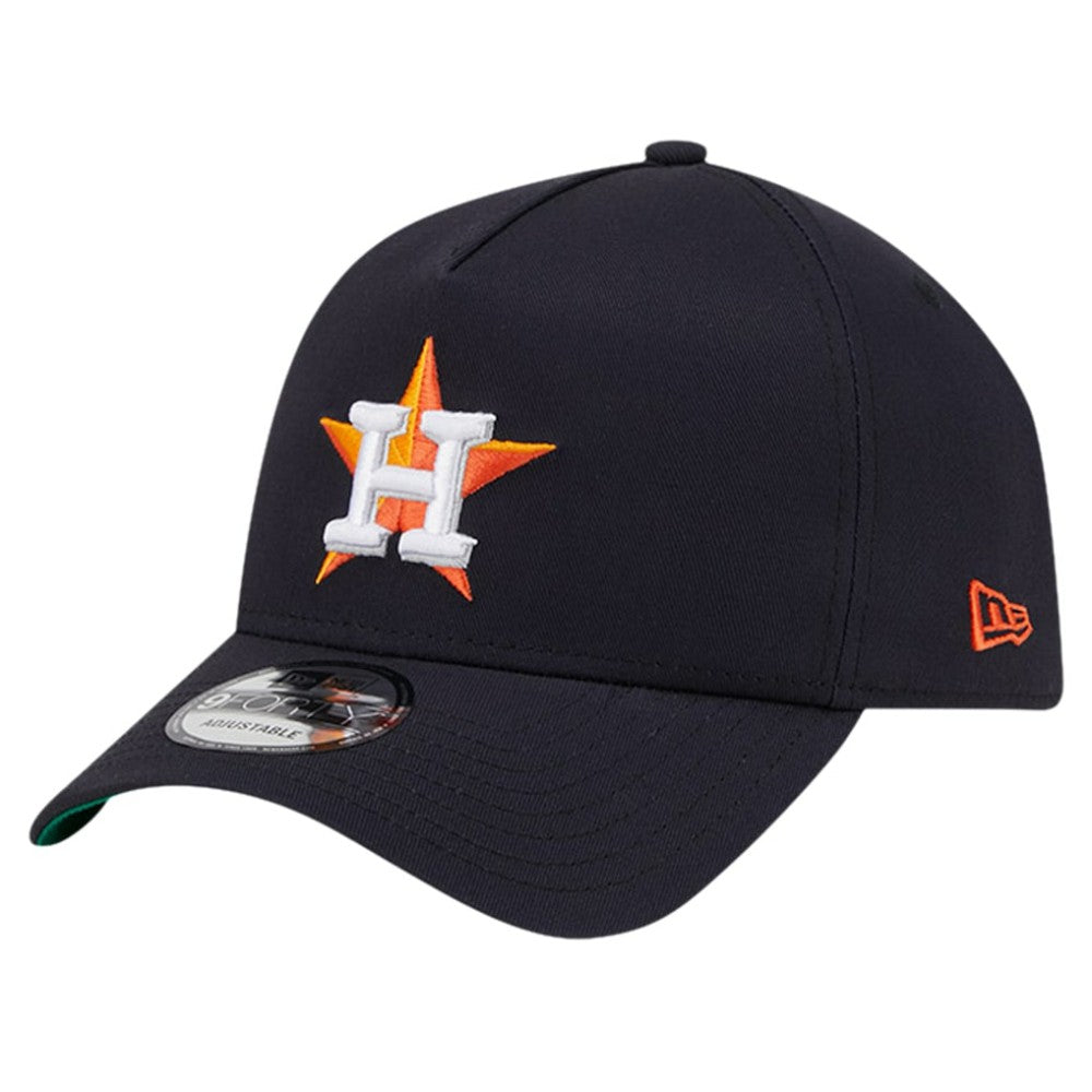 Navy Houston Astros New Era Team Color A-Frame 9FORTY Adjustable Hat