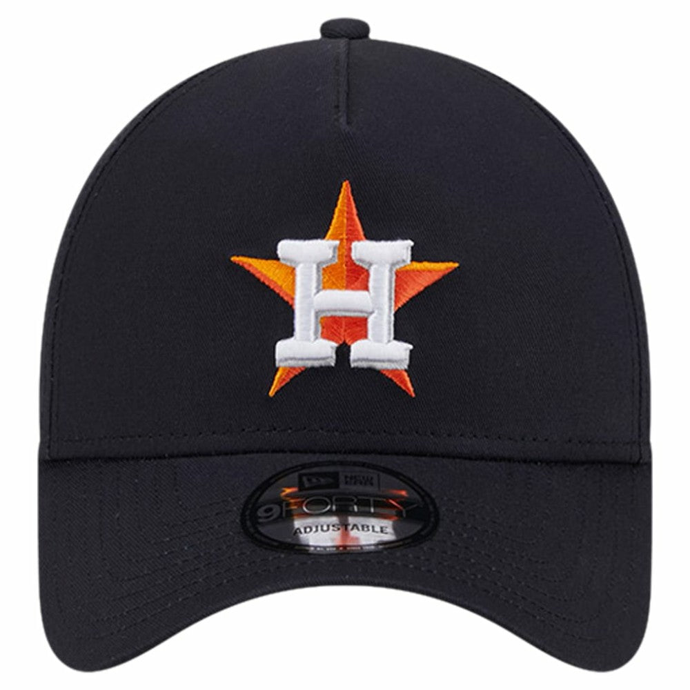 Navy Houston Astros New Era Team Color A-Frame 9FORTY Adjustable Hat