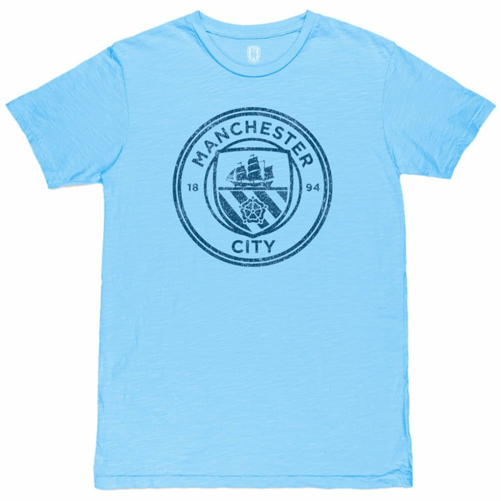 Manchester City 1863FC Mono Crest Slub T-Shirt