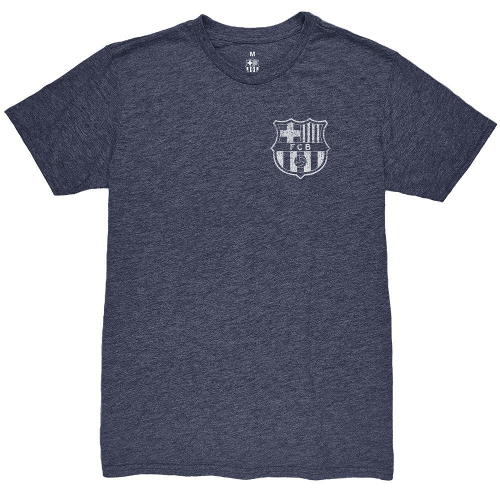 Barcelona 1863FC Front Back Date Twisted Tri-Blend T-Shirt