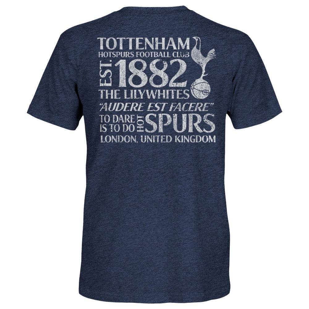 Tottenham Hotspur 1863FC Front Back Text Twisted Tri-Blend Slub T-Shirt