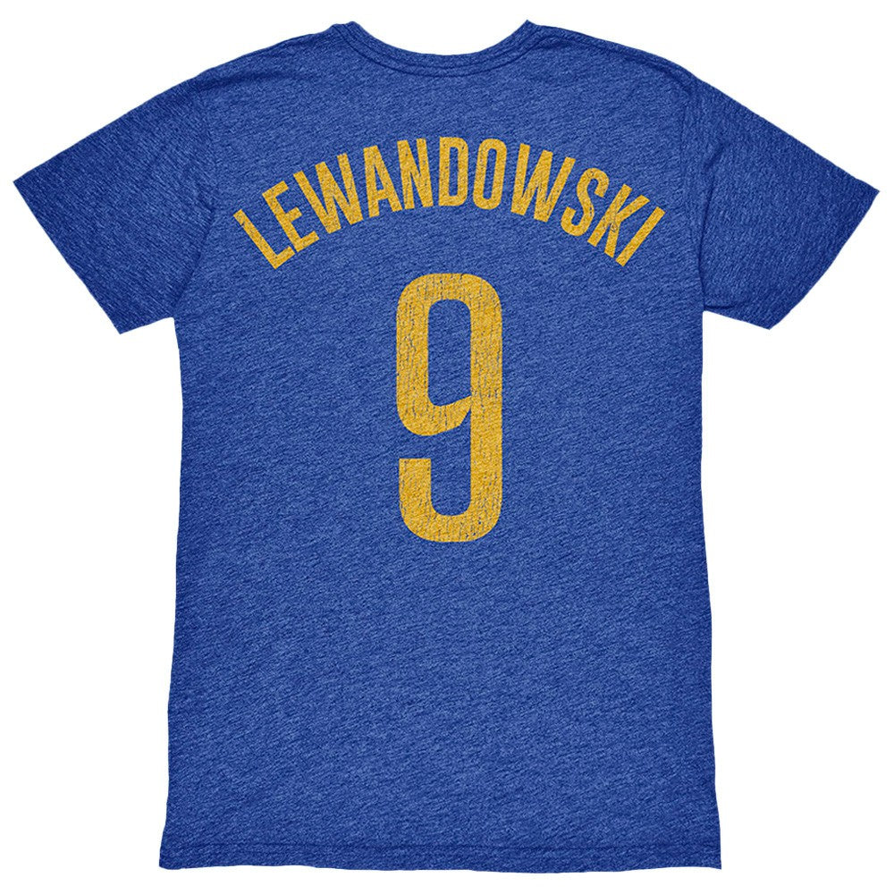 Robert Lewandowski Barcelona 1863FC Player Name & Number Twisted Tri-Blend Slub T-Shirt