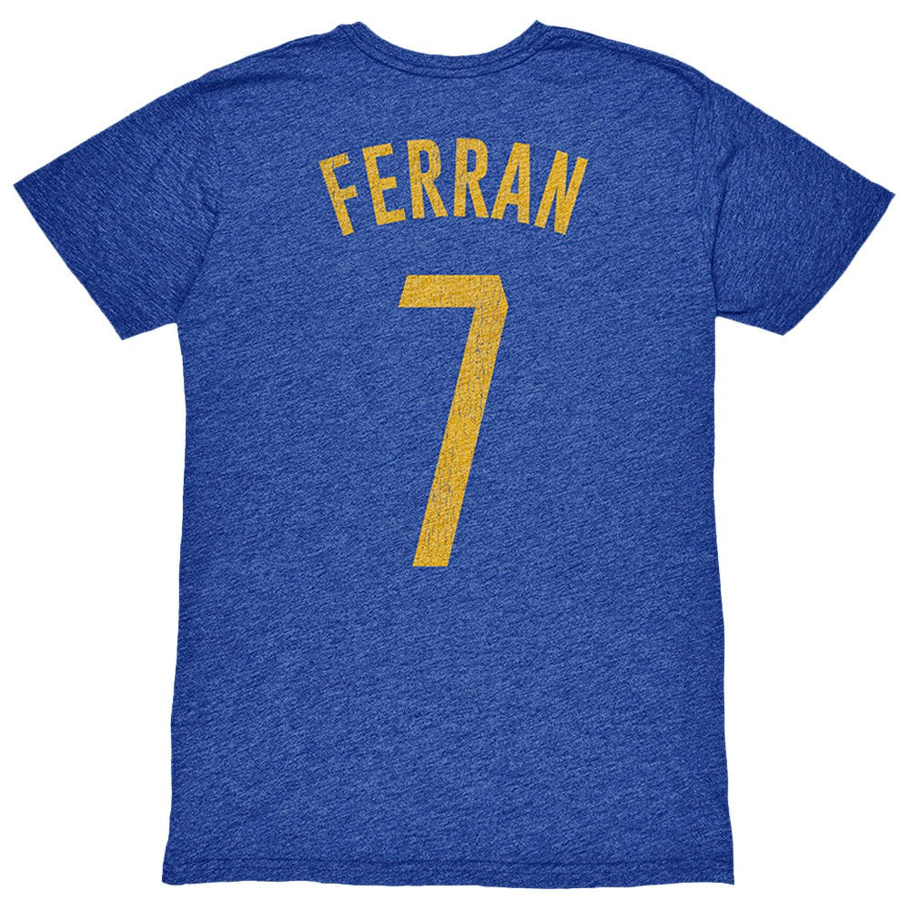 Ferran Torres Barcelona 1863FC Player Name & Number Twisted Tri-Blend Slub T-Shirt