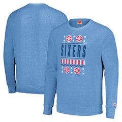 Philadelphia 76ers Homage Unisex Holiday Raglan Pullover Sweatshirt