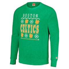 Boston Celtics Homage Unisex Holiday Raglan Pullover Sweatshirt